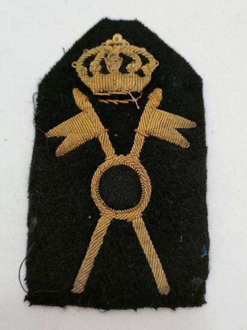 Italian Cavalry WWII Officers Bullion badge.