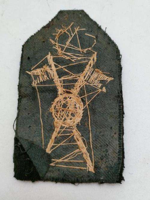 Italian Cavalry WWII Officers Bullion badge.