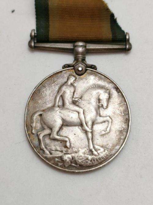 WWI British War Medal Awarded to 3995 Pte. James Nani 1/KAR