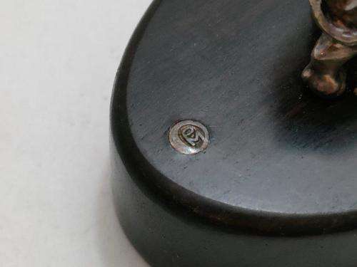 Patrick Mavros Sterling Silver Rhino Head Up Place Card Holder.