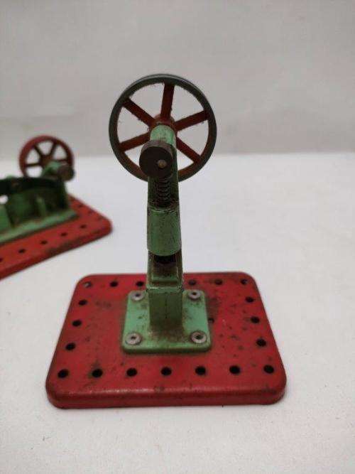 Mamod Steam engine toy with two Hammer accesories.