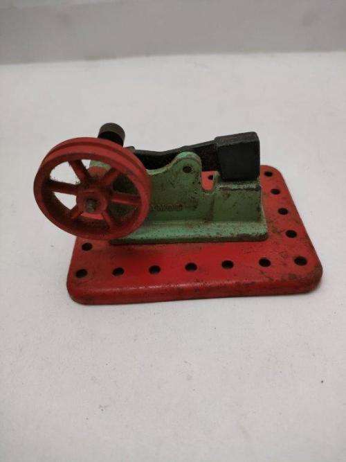 Mamod Steam engine toy with two Hammer accesories.
