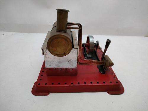 Mamod Steam engine toy with two Hammer accesories.