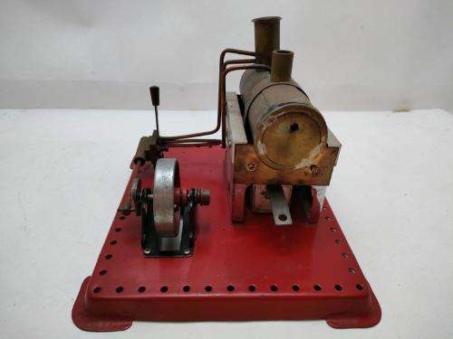 Mamod Steam engine toy with two Hammer accesories.