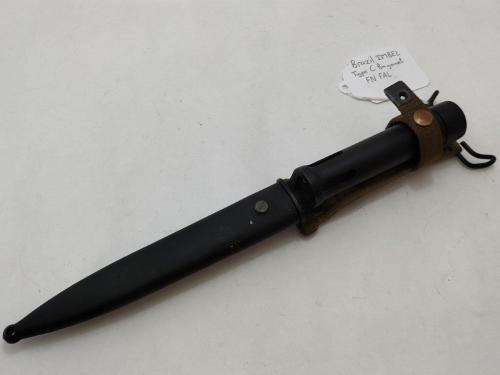 Brazil IMBEL type C Bayonet and Sheath FN FAL.