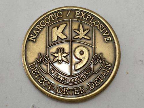 Narcotic/Explosive K9 Challange Coin Operation Iraqi Freedom