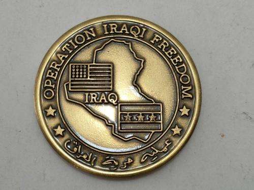 Narcotic/Explosive K9 Challange Coin Operation Iraqi Freedom
