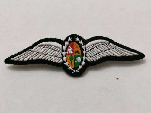 South African Air Force Pilot Wings. Rubber type. 9 wings available. Bid per wing.