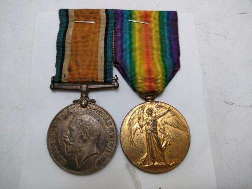WWI Medal pair awarded to Lt. Ivor Evans Royal Garrison Artillery