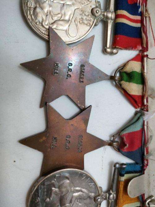 WWI and WWII Medal group awarded to Cpl G.R.C Hill 2nd SAI and SAEC tunneling Company.