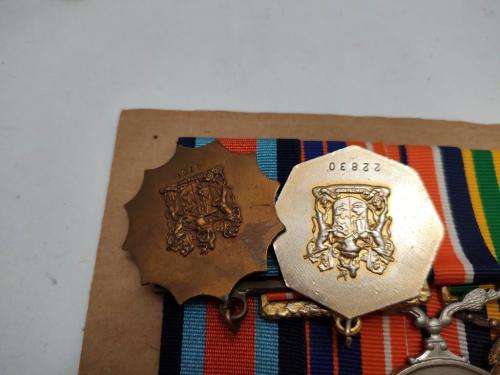 Full size SADF medal group mounted as worn. No idea of recipient.
