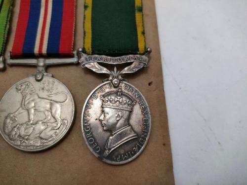Full Size WWII British group with Efficiency medal to 7895657 Cpl. A.H. Crimmins Royal Tanks.