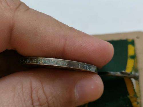 Full Size WWII British group with Efficiency medal to 7895657 Cpl. A.H. Crimmins Royal Tanks.