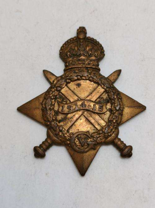 Full Size 1914-1915 Star to Sjt. P.W.J. Botha Cradock Commando. Damaged.