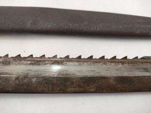 German South West Africa KS98 Sawback Bayonet with matching numbers. 1907 Erfurt KS1958