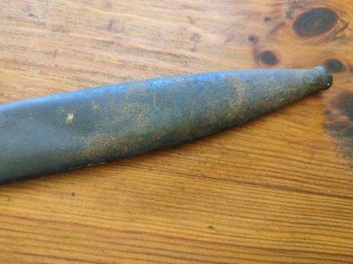 German WWII KS98 bayonet and scabbard. With matching numbers Scabbard made by Carl Eikhorn.