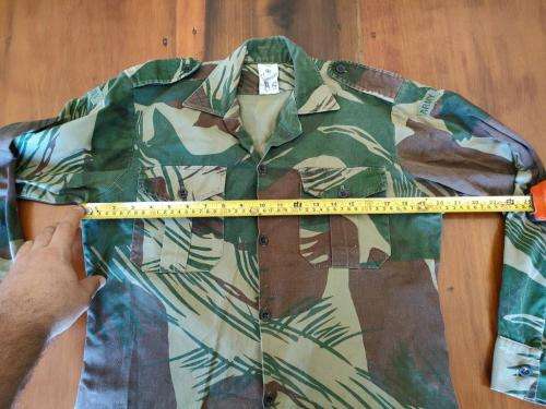 Rhodesian Statesman camo long sleeve shirt. Please see pictures for size.