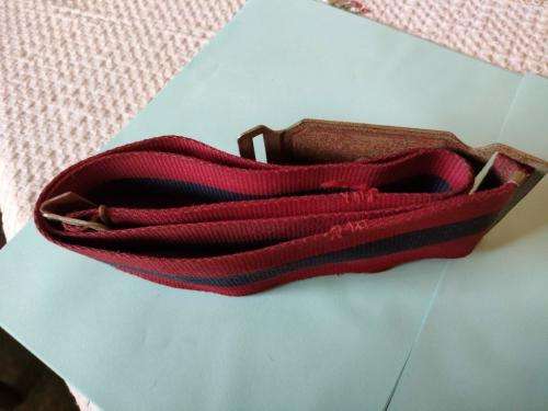 South African Defense 1 Military Printing unit stable belt. Rust to back of buckle