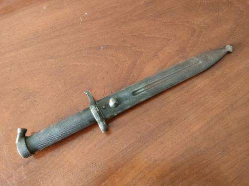 Swedish Mauser M1896 Bayonet with matching numbers.