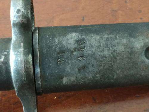 Swedish Mauser M1896 Bayonet with matching numbers.