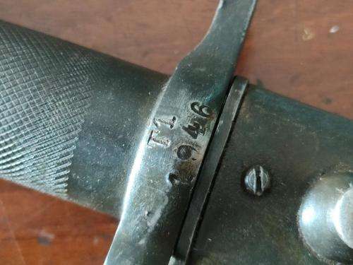 Swedish Mauser M1896 Bayonet with matching numbers.