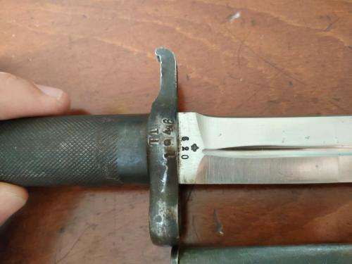 Swedish Mauser M1896 Bayonet with matching numbers.