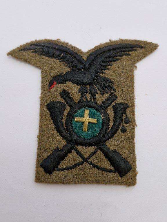 Italian WWII Officer`s Alpini cap badge. 80 x 80 mm