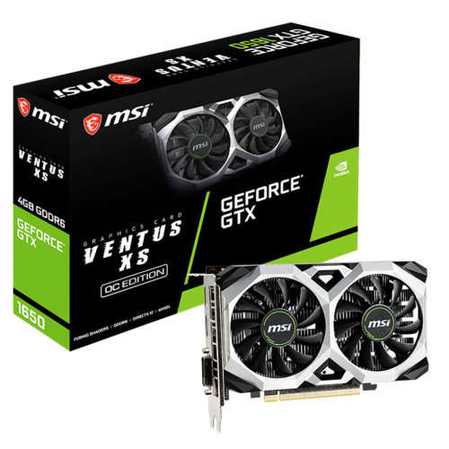 MSI GeForce GTX 1650 D6 VENTUS XS OC 4GB GDDR6 Graphics Card