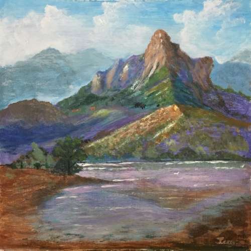 A mountain landscape