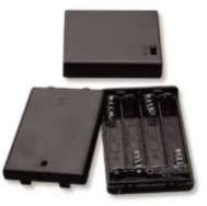 Battery Holder 4xAAA with cover