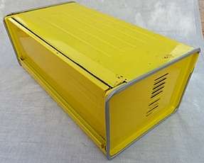 VINTAGE ENAMEL STORAGE CONTAINER FOR BREAD,OR FOR WHATSEVER IN THE HOUSE