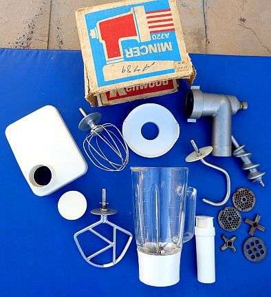 VINTAGE KENWOOD MIXER PLUS DOUGH MACHINE PLUS  MINCER.WORKING