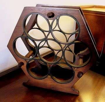 RETRO WINE RACK.