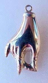 RARE PENDANT. VICTORIAN HAND. GENUINE SILVER. CONDITION EXCELLENT