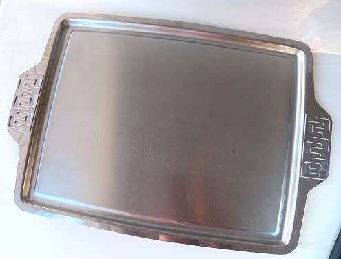 RETRO STAINLESS STEEL TRAY, MATCHING THE POT WE HAVE LISTED...