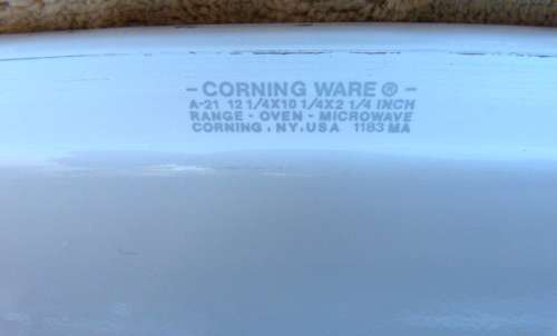 MID CENTURY LE ROMARIN  CORNING WARE  ROASTING PAN/ CASSEROLE/ DISH.SPICE OF LIFE