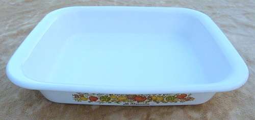 MID CENTURY LE ROMARIN  CORNING WARE  ROASTING PAN/ CASSEROLE/ DISH.SPICE OF LIFE