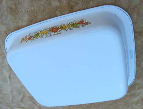 MID CENTURY LE ROMARIN  CORNING WARE  ROASTING PAN/ CASSEROLE/ DISH.SPICE OF LIFE