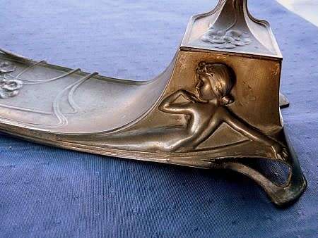OUTSTANDING PIECE! ART NOUVEAU TRAY / HOLDER