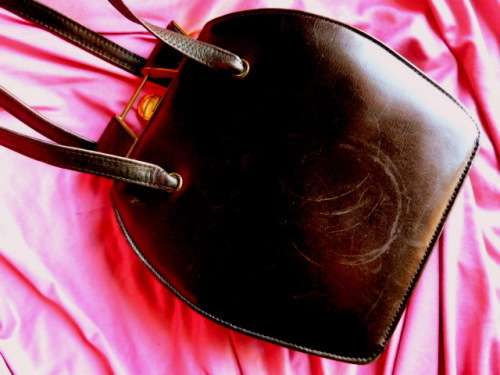 ART DECO ELEGANT HAND BAG, GENUINE LEATHER, STUNNING PIECE...