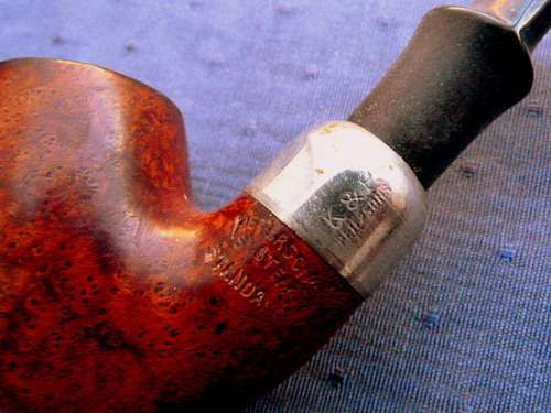 PIPE, PETERSON'S SYSTEM. K & P STANDARD. LEATHER BAG AND TOOL