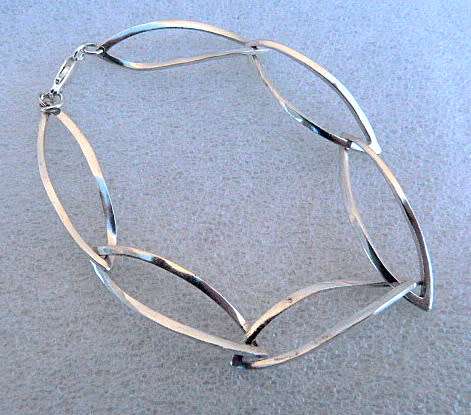 MODERNIST BRACELET, GENUINE SILVER, EXCELLENT CONDITION