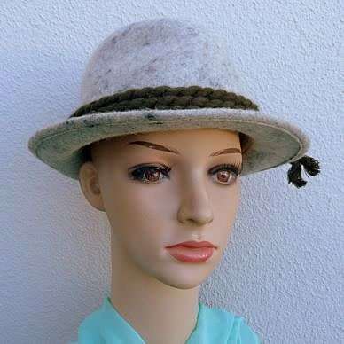 GENUINE FELT HAT, RETRO, GERMAN/AUSTRIAN.EXCELLENT CONDITION.SIZE 57