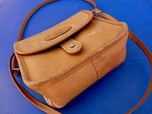 GENUINE LEATHER SLING BAG, `AUNATURALE` ORIGINAL , SOFT MADE  BY TULAbags of LONDON