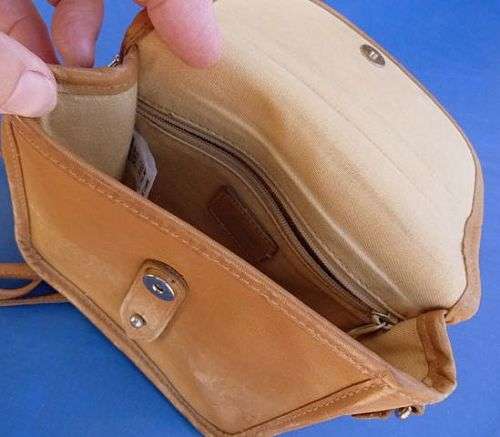 GENUINE LEATHER SLING BAG, `AUNATURALE` ORIGINAL , SOFT MADE  BY TULAbags of LONDON