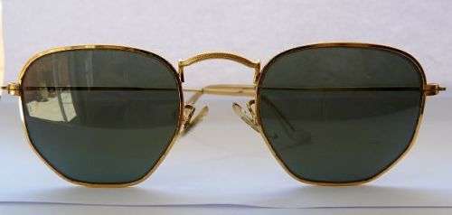RARE VINTAGE HEXAGONAL RAY BAN GLASSES IN CASE