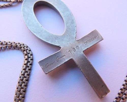 JORGON JENSEN. CROSS ON CHAIN, SCANDINAVIAN DESIGN, IMPRESSIVE!