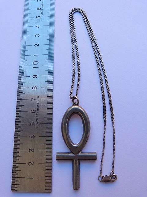 JORGON JENSEN. CROSS ON CHAIN, SCANDINAVIAN DESIGN, IMPRESSIVE!