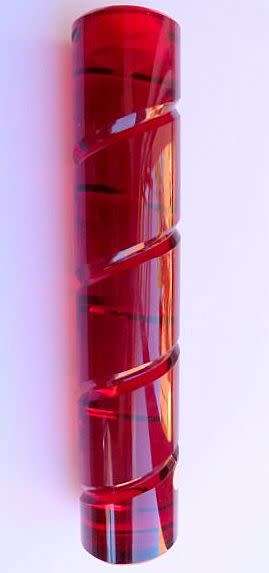 GERMAN ROSENTHAL RED CANDLEHOLDER