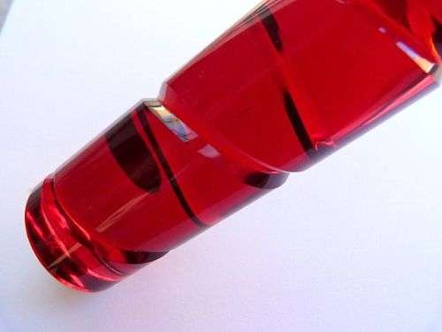 GERMAN ROSENTHAL RED CANDLEHOLDER